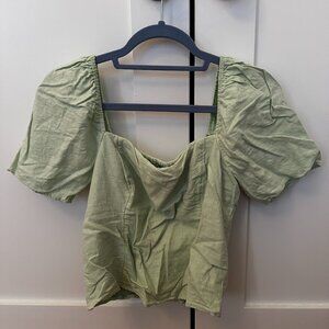 Large Abercrombie and Fitch Short Sleeve Babydoll Top